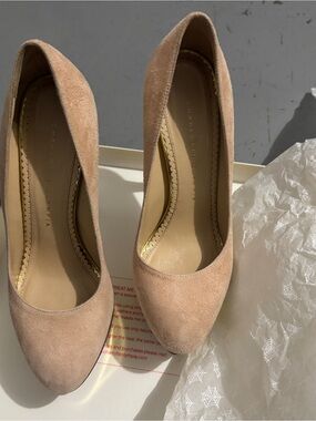 Charlotte Olympia Dolly Suede High heels